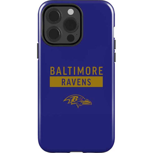 NFL Baltimore Ravens Purple Performance Series iPhone 15 Pro Impact Case